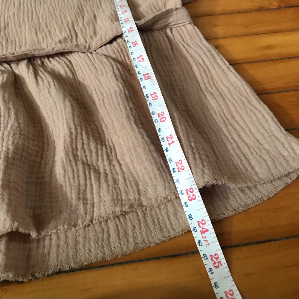 Peplum Smocked Long-Sleeve Blouse - Blush - Picture 11 of 11